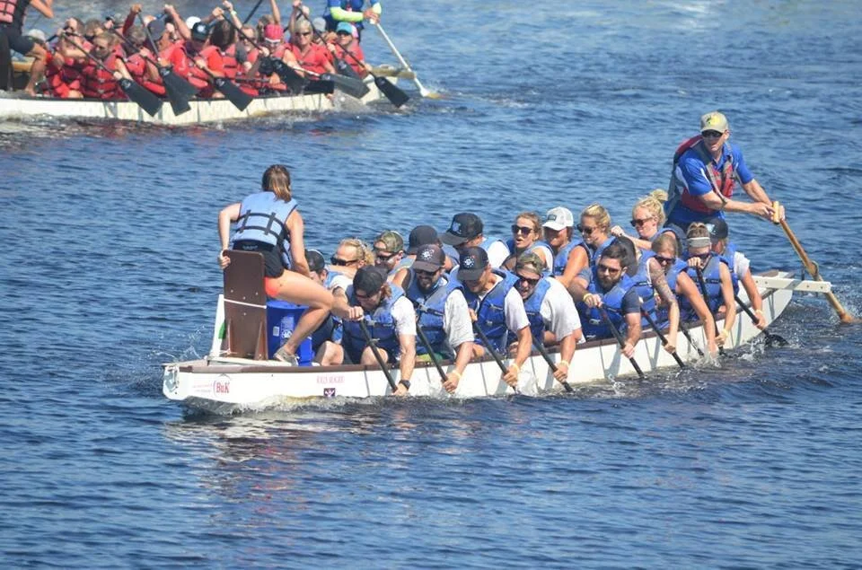 Dragon boat on the water